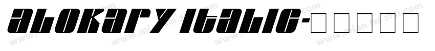 Alokary Italic字体转换